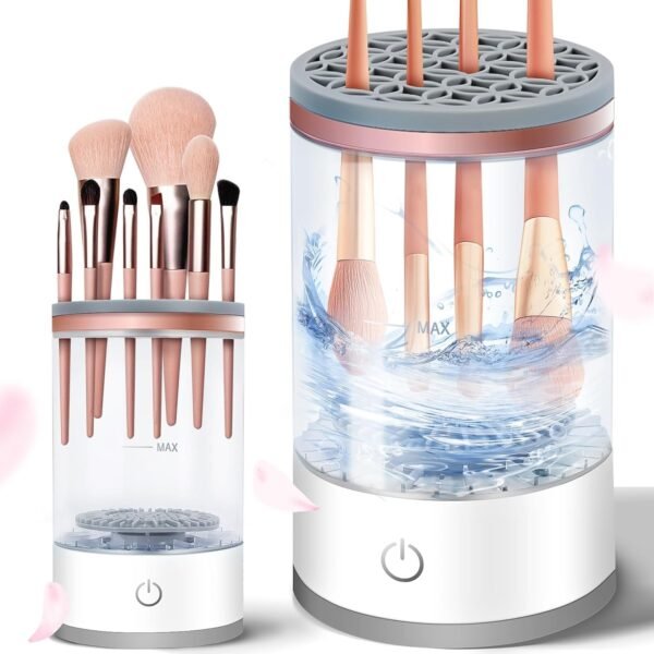 Electric Makeup Brush Cleaner Dryer – Automatic USB Rechargeable Brush Washing