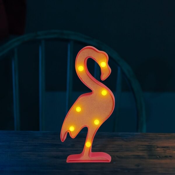 MarqueeFlamingo-05.jpg Flamingo Shape LED Decorative Night Light (1 Pc)