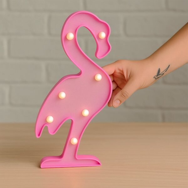 MarqueeFlamingo-06.jpg Flamingo Shape LED Decorative Night Light (1 Pc)