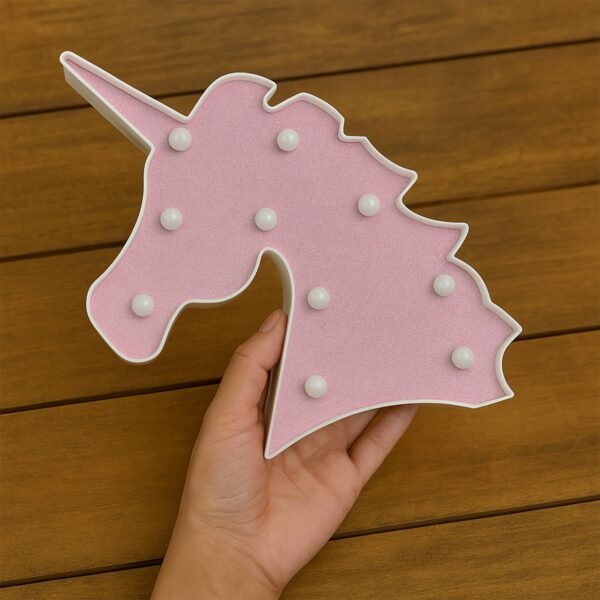 Unicorn Shaped LED Decorative Night Light (1 Pc)