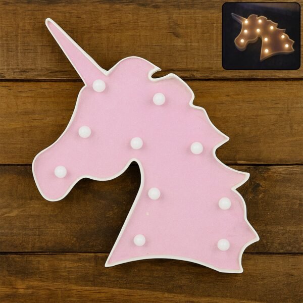 Unicorn Shaped LED Decorative Night Light (1 Pc)