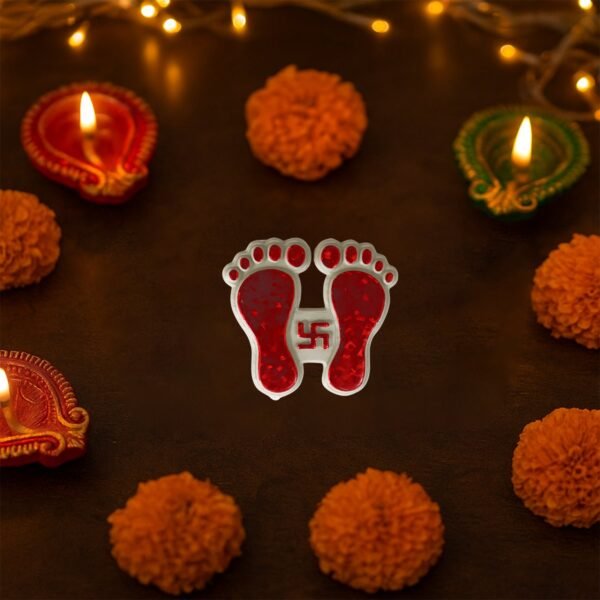 MataCharan-03.jpg Decorative Goddess Laxmi Footprint Sticker - (Set)