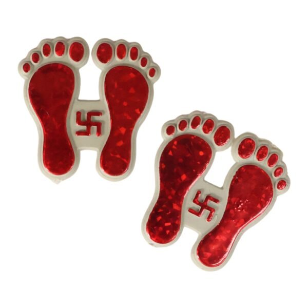 MataCharan-04.jpg Decorative Goddess Laxmi Footprint Sticker - (Set)