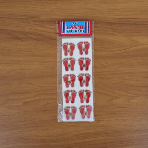 MataCharan-Liveimage.jpg Decorative Goddess Laxmi Footprint Sticker - (Set)
