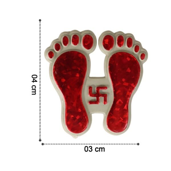 MataCharan-size.jpg Decorative Goddess Laxmi Footprint Sticker - (Set)