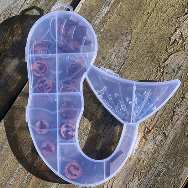 Mermaid Shape Plastic Storage Organizer Box (1 Pc)