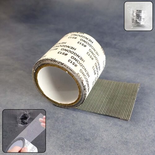 MeshTape-WOSKU-01.jpg Premium Self-Adhesive Window Screen Repair Mesh Tape (5cm x 1m)