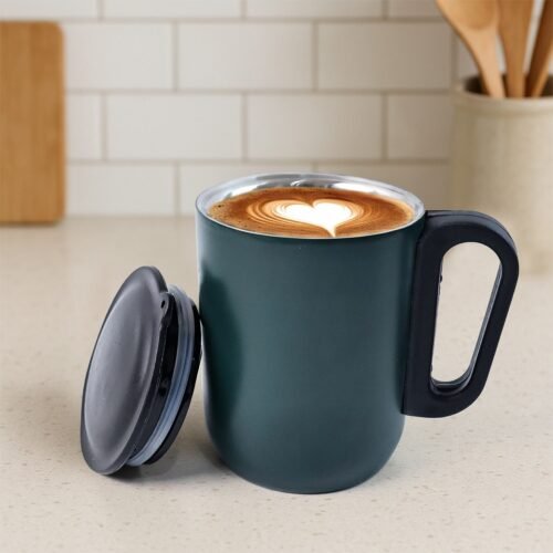 Supermom Metallic Stainless Steel Insulated Mug with Lid Approx 300Ml (1 Pc)