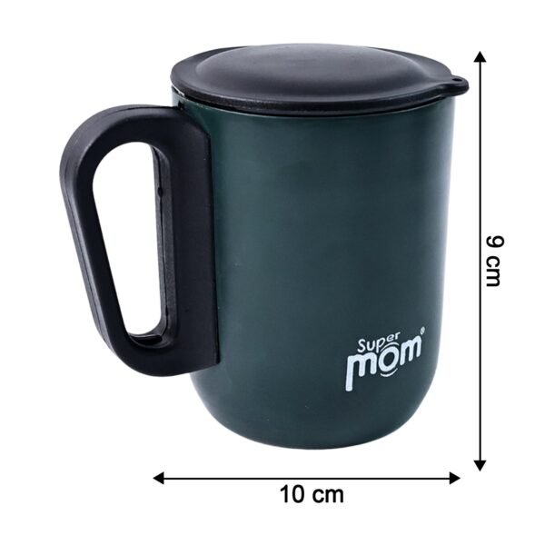 Metalic-Steel-Cup-06.jpg Supermom Metallic Stainless Steel Insulated Mug with Lid Approx 300Ml (1 Pc)
