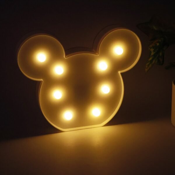 Mickey3DNightLight-05.jpg Mickey Shaped LED Decorative Night Light (1 Pc)