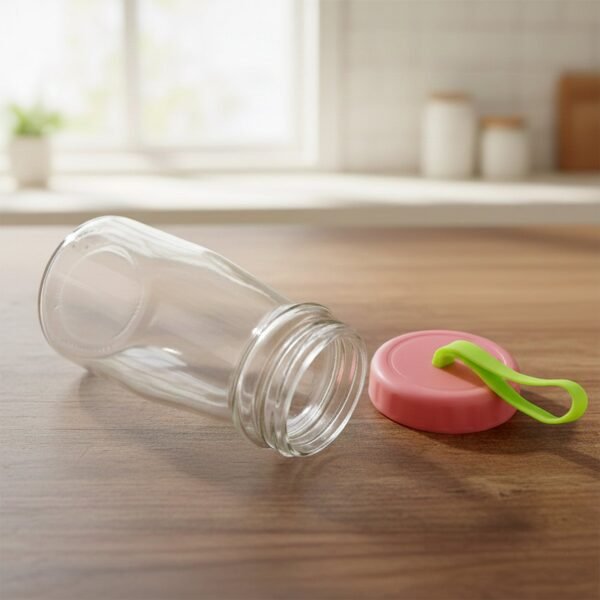 Premium Glass Bottle with Leak-Proof Lid 300 ML