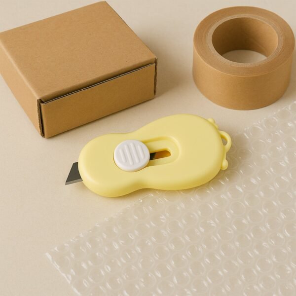 Mini-Cutter-07.jpg Compact Mini Safety Cutter with Retractable Blade - (1 Pc)