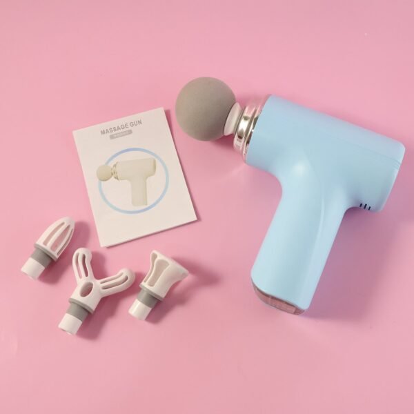 Mini-Massager-Gun-06.jpg Electric Vibrating Massage Gun with Multiple Interchangeable Heads
