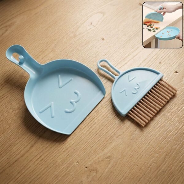MiniDustpan-WOSKU-01.jpg 2-in-1 Mini Cleaning Dustpan & Hand Brush Set (1 Set)