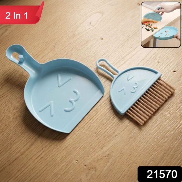 MiniDustpan-WSKU-01.jpg 2-in-1 Mini Cleaning Dustpan & Hand Brush Set (1 Set)