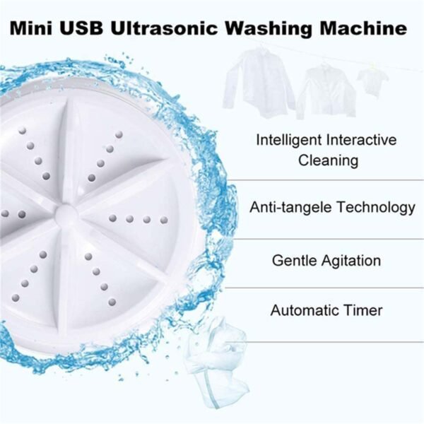 Mini Turbo Washing Machine – Portable USB Washer for Home & Small Spaces