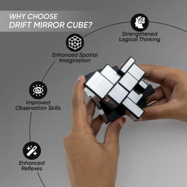 Mirror-Cube-05.jpg Mirror Cube – 3x3 Puzzle Cube with Reflective Silver Surfaces