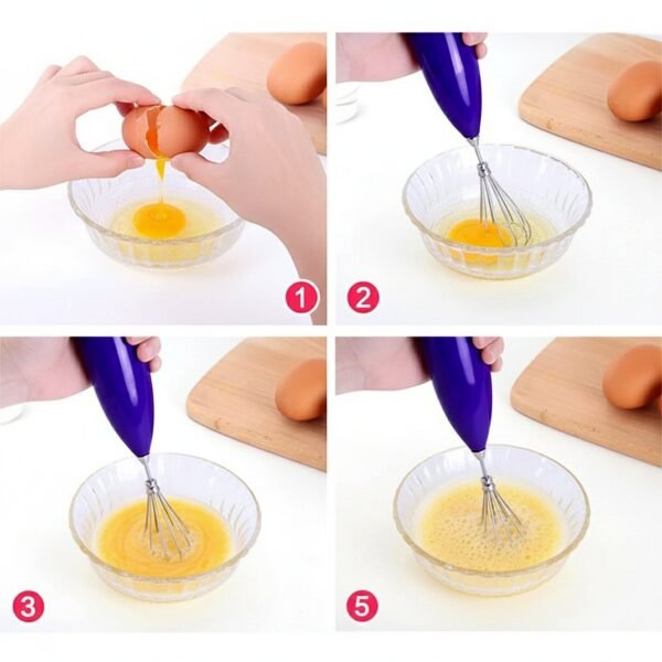 Mixer-Frother-07.jpg Handheld Mixing & Frothing Blender for Coffee, Milk, Tea (1 Pc)