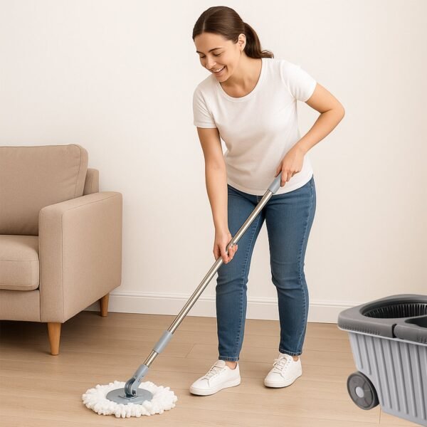 Mop-06_13a9d0d3-10df-44d6-b3c1-74791f67b6a5.jpg Apex Magic Spin Mop Cleaning Set with Dual Chamber Bucket & Wheels