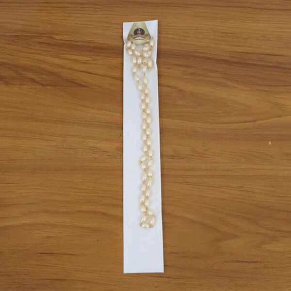 Moti-Necklace-06.jpg Elegant Pearl Beaded Necklace with Golden Chain Accents (1 Pc)