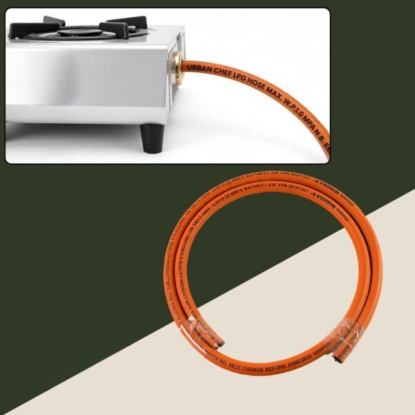 5-Piece Multipurpose LPG Kitchen Combo Set with Gas Pipe, Trolley & Tools