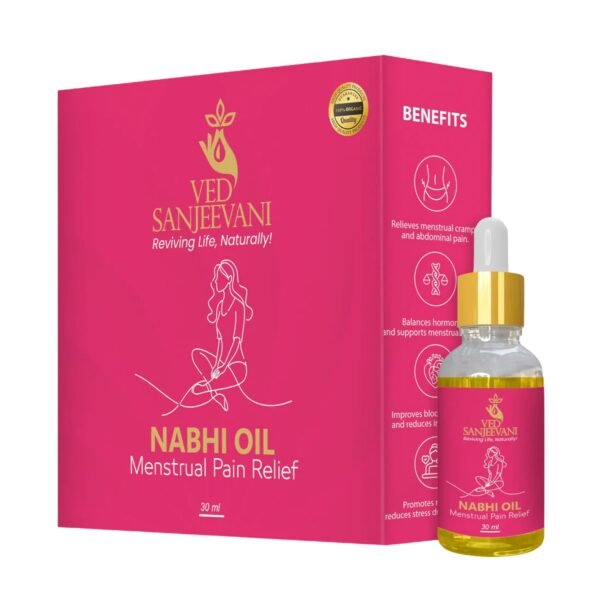 Ved Sanjeevani Nabhi Oil for Menstrual Pain Relief (30ML / 1 Pc)