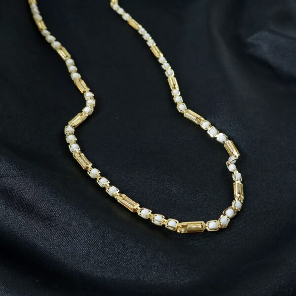 Gold-Tone Designer Chain Necklace (1 Pc)