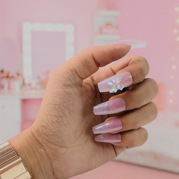 Artificial False Nail Set with Mix Design fake nails - (1 Set)