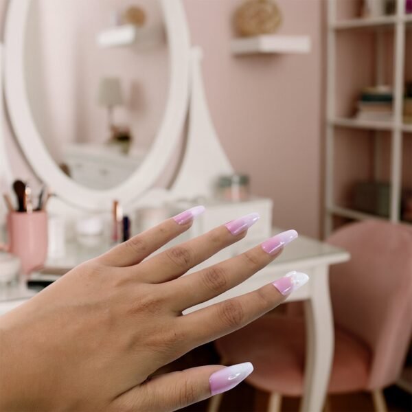 Artificial False Nail Set with Mix Design fake nails - (1 Set)