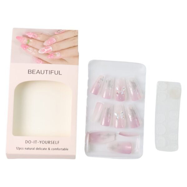 Artificial False Nail Set with Mix Design fake nails - (1 Set)