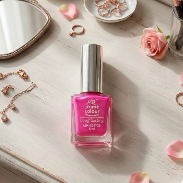 Long-Lasting Glossy Nail Colour for Women (5 ML, Mix Color, 1 Pc)