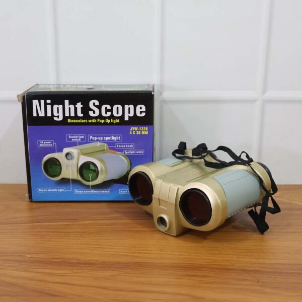 Kids Night Scope Toy Binoculars with Pop-Up Spotlight (1 Pc)
