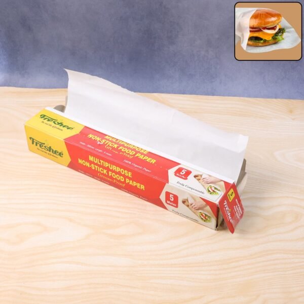 Freshee Multipurpose Grease-Proof & Non-Stick Food Paper Roll — 300 mm × 5 meter