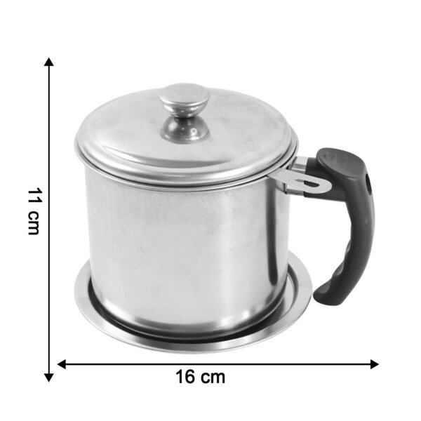 Oil-Strainer-Pot-07_9d7704fb-bdbd-4e87-bb6d-403e47c99b36.jpg Premium Stainless Steel Oil Filter Pot (1.3 Ltr)