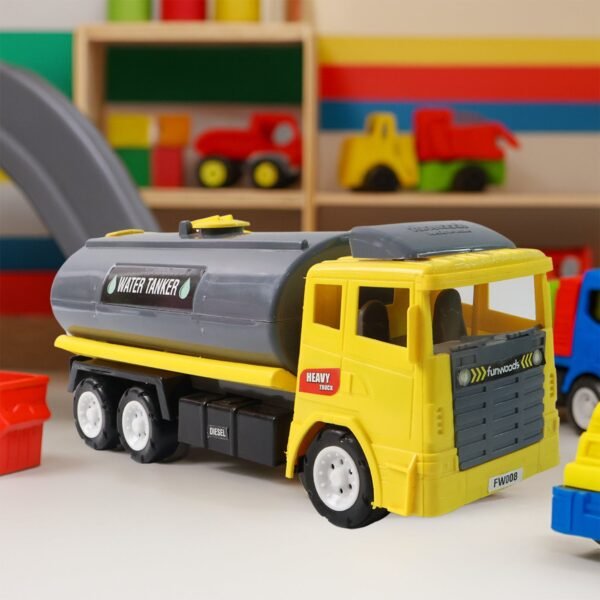 OilTanker-02.jpg Funwoods Water Tanker Toy Truck - (1 Pc)