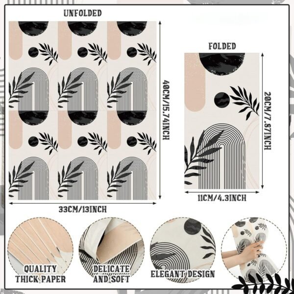 Multi-Color & Printed Disposable Food Wrapping Paper Set (20 Pc)