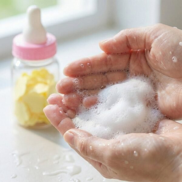 Paper-Soap-02.jpg Portable Baby Bottle Shape Hand Wash Soap Paper Sheets Set (1 Set)