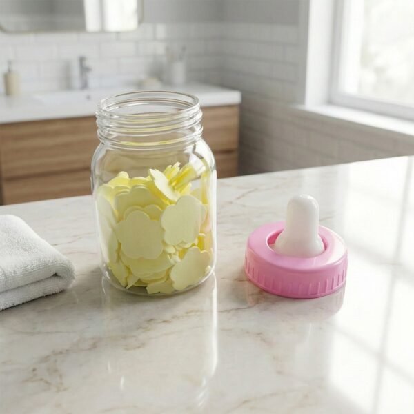 Paper-Soap-04.jpg Portable Baby Bottle Shape Hand Wash Soap Paper Sheets Set (1 Set)