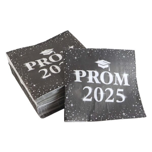 Prom 2025 Party Napkins (33 x 33 Cm / 100 Pc)