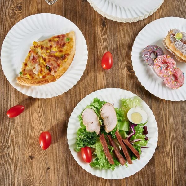 Freshee 7 Inch Round Compostable Paper Plate - 25 Pcs Pack