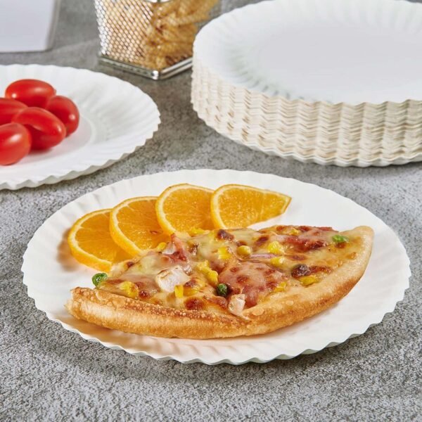 Freshee 7 Inch Round Compostable Paper Plate - 25 Pcs Pack