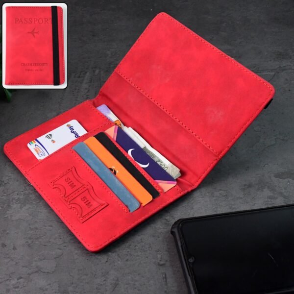 Passport-01.jpg Premium Multifunction Travel Passport Holder & Wallet (15x11cm / 1 Pc)