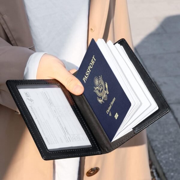 Premium Leatherette Passport Holder Cover (1 Pc)