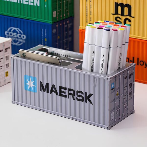 Pen-Stand-Organizer-04.jpg Container-Style Multi-Compartment Desk Organizer (1 Pc)