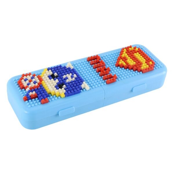DIY Pixel Art Building Block Pencil Box (1 Set)