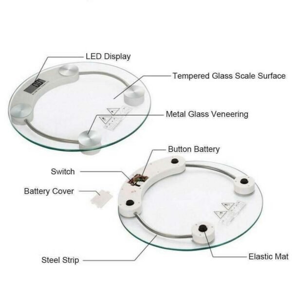 Digital Personal Body Weight Scale (1 Pc)