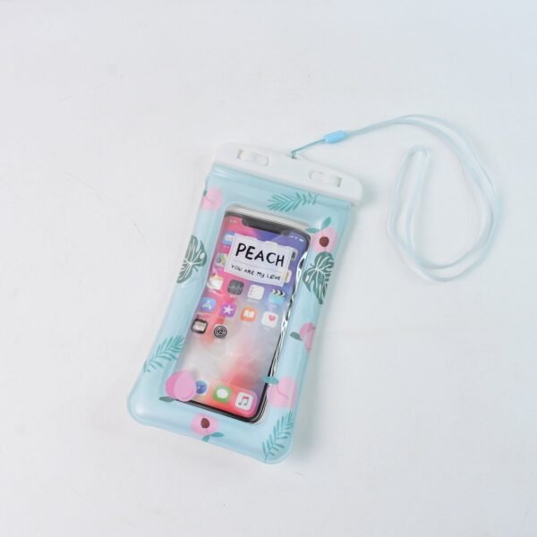 Phone-cover-08.jpg Waterproof Peach Transparent Mobile Pouch with Neck Strap (1 Pc)