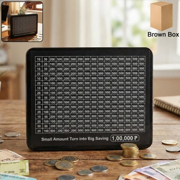 Piggy-Bank-01_5ac54c70-1b41-4992-914e-edf1cd6893da.jpg Reusable Money Saving Piggy Bank with Black Gel Pen (15 × 19 cm, 1 Pc)