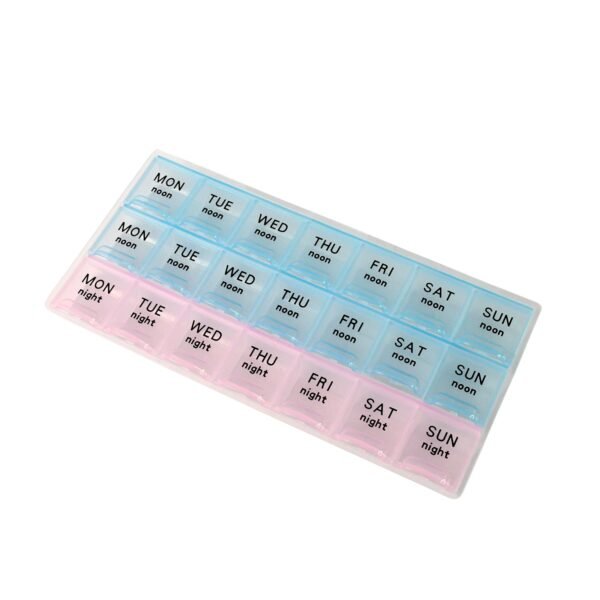Weekly Pill Organizer Box with 21 Compartments (1 Pc)