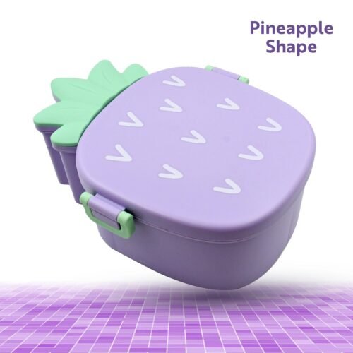 Pineapple Shaped Lunch Box with Compartments for Kids School Meals
